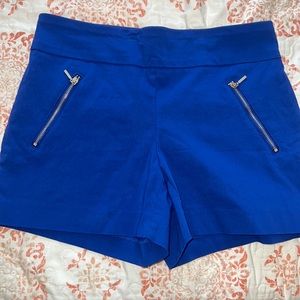 ' Thalia Sodi' Blue high-waisted shorts, size S with stretch
